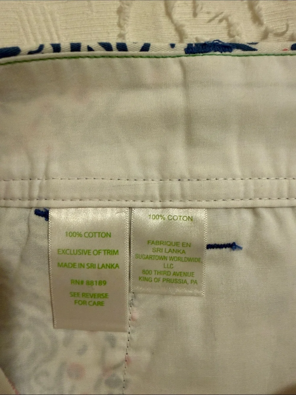 Lilly Pulitzer The Walsh Short in Indigo Star Crush Starfish Blue print - Picture 8 of 9
